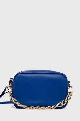 Zdjęcie produktu Red Valentino torebka skórzana kolor niebieski