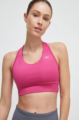 Zdjęcie produktu Reebok biustonosz sportowy Identity Training kolor różowy gładki