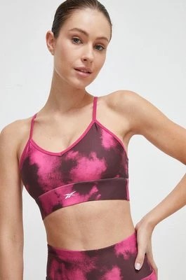 Zdjęcie produktu Reebok biustonosz sportowy Identity Training kolor różowy wzorzysty