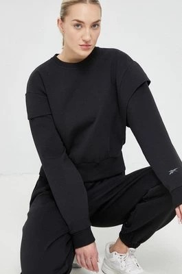 Zdjęcie produktu Reebok bluza damska kolor czarny gładka
