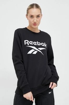 Zdjęcie produktu Reebok bluza damska kolor czarny z nadrukiem