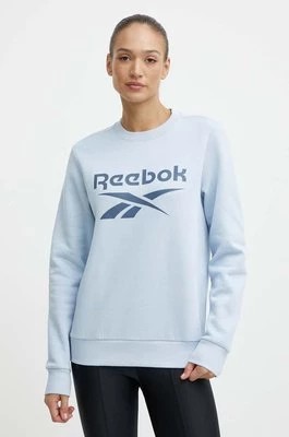 Zdjęcie produktu Reebok bluza Identity damska kolor niebieski z nadrukiem 100075966