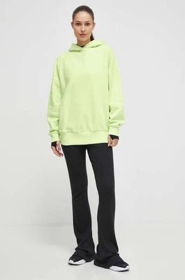 Zdjęcie produktu Reebok bluza LUX COLLECTION damska kolor zielony z kapturem gładka