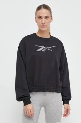 Zdjęcie produktu Reebok bluza MODERN SAFARI damska kolor czarny z nadrukiem
