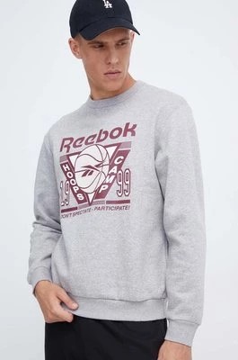 Zdjęcie produktu Reebok Classic bluza Basketball męska kolor szary z nadrukiem