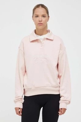 Zdjęcie produktu Reebok Classic bluza bawełniana damska kolor różowy z aplikacją