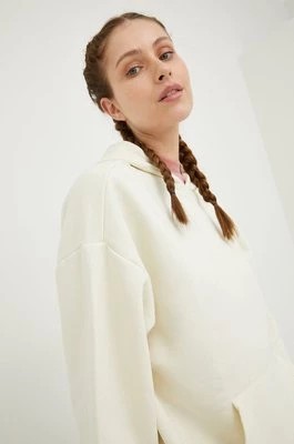 Zdjęcie produktu Reebok Classic bluza damska kolor beżowy z kapturem gładka HH9711-NONDYE