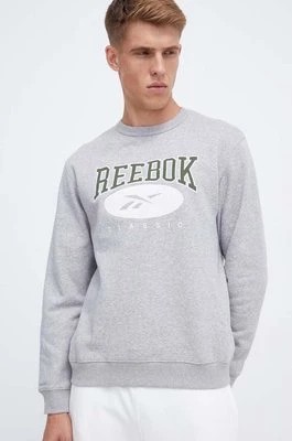 Zdjęcie produktu Reebok Classic bluza męska kolor szary z aplikacją