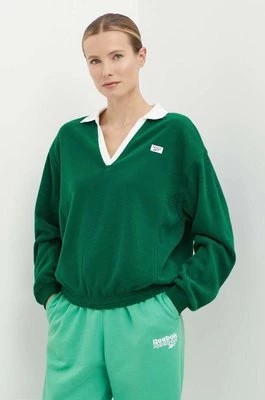 Zdjęcie produktu Reebok Classic bluza Retro Court damska kolor zielony gładka 100075519