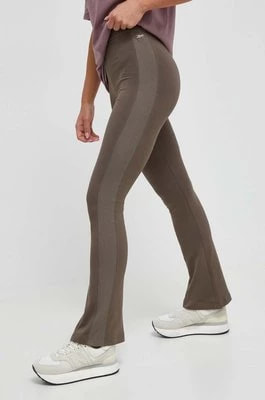 Zdjęcie produktu Reebok Classic legginsy damskie kolor brązowy gładkie