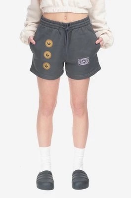 Zdjęcie produktu Reebok Classic szorty Classic GV Short damskie kolor szary z nadrukiem medium waist HT6118-SZARY