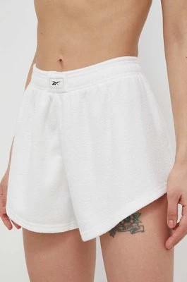 Zdjęcie produktu Reebok Classic szorty damskie kolor biały gładkie high waist HT7853-NONDYE