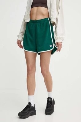 Zdjęcie produktu Reebok Classic szorty Retro Court damskie kolor zielony gładkie high waist 100075521