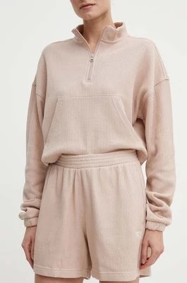 Zdjęcie produktu Reebok Classic szorty Wardrobe Essentials damskie kolor różowy gładkie high waist 100075333