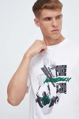 Zdjęcie produktu Reebok Classic t-shirt bawełniany Basketball kolor biały z nadrukiem