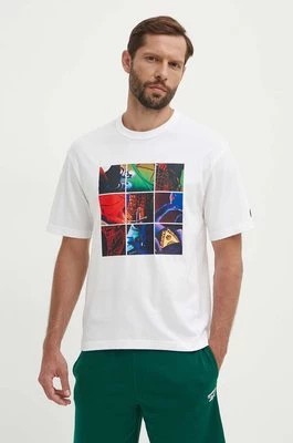 Zdjęcie produktu Reebok Classic t-shirt bawełniany Basketball męski kolor biały z nadrukiem 100075803