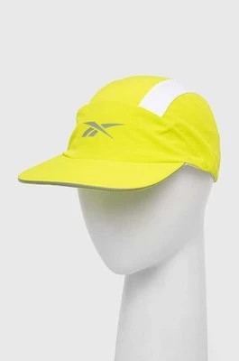 Zdjęcie produktu Reebok czapka z daszkiem Float Run Performance kolor zielony z nadrukiem