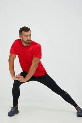 Zdjęcie produktu Reebok legginsy do biegania męskie kolor czarny gładkie