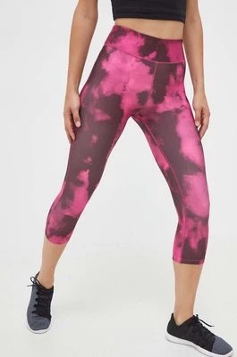 Zdjęcie produktu Reebok legginsy treningowe Identity kolor różowy wzorzyste