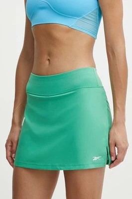 Zdjęcie produktu Reebok spódnica sportowa Identity Training kolor zielony mini prosta 100076307