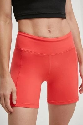Zdjęcie produktu Reebok szorty treningowe LUX COLLECTION kolor różowy gładkie medium waist