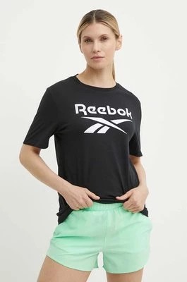 Zdjęcie produktu Reebok t-shirt bawełniany Identity damski kolor czarny 100034774