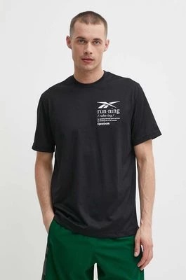 Zdjęcie produktu Reebok t-shirt męski kolor czarny z nadrukiem 100075314