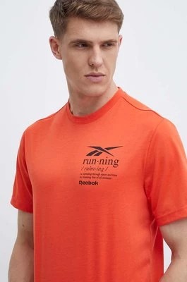 Zdjęcie produktu Reebok t-shirt męski kolor pomarańczowy z nadrukiem 100076378