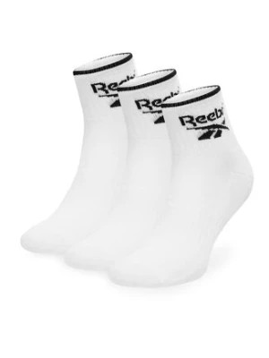 Zdjęcie produktu Reebok Zestaw 3 par wysokich skarpet unisex R0362-SS24 (3-pack) Biały