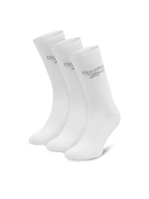 Zdjęcie produktu Reebok Zestaw 3 par wysokich skarpet unisex R0367-SS24 (3-pack) Biały