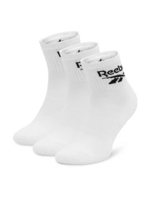Zdjęcie produktu Reebok Zestaw 3 par wysokich skarpet unisex R0427-SS24 (3-pack) Biały