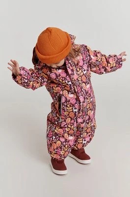 Zdjęcie produktu Reima czapka wełniana dziecięca kolor pomarańczowy z grubej dzianiny wełniana