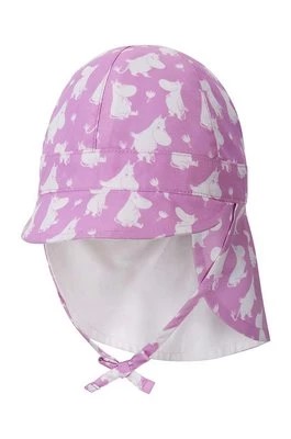Zdjęcie produktu Reima czapka z daszkiem dwustronna Moomin Solskydd kolor różowy wzorzysta