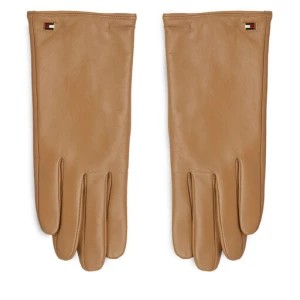 Zdjęcie produktu Rękawiczki Damskie Tommy Hilfiger Essential Flag Leather Gloves AW0AW15360 Classic Khaki RBL