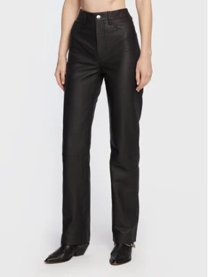 Zdjęcie produktu Remain Spodnie skórzane Leather RM1700 Czarny Regular Fit