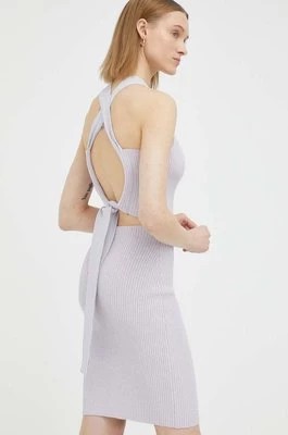 Zdjęcie produktu Remain sukienka kolor fioletowy mini dopasowana