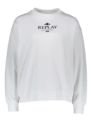 Zdjęcie produktu Replay Bluza w kolorze białym rozmiar: L