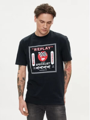 Zdjęcie produktu Replay T-Shirt M6649.000.2660 098 Czarny Regular Fit