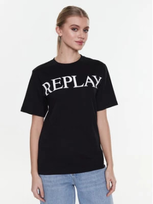 Zdjęcie produktu Replay T-Shirt W3698E.000.23188P Czarny Relaxed Fit