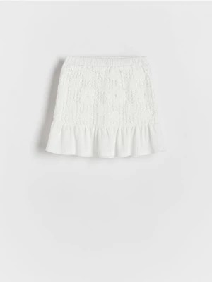 Zdjęcie produktu Reserved - Ażurowa spódnica - złamana biel