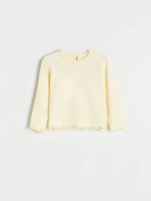 Zdjęcie produktu Reserved - Bawełniana bluzka - żółty
