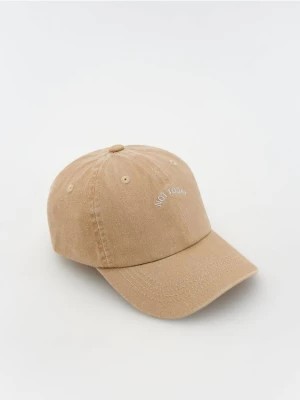 Zdjęcie produktu Reserved - Bawełniana czapka z daszkiem - beżowy