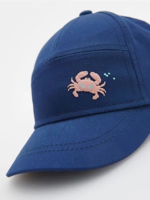 Zdjęcie produktu Reserved - Bawełniana czapka z daszkiem - niebieski