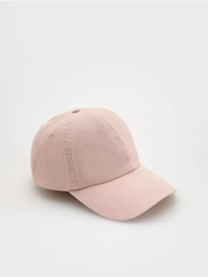 Zdjęcie produktu Reserved - Bawełniana czapka z daszkiem - pastelowy róż