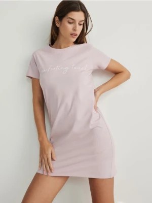 Zdjęcie produktu Reserved - Bawełniana koszula nocna - różowy