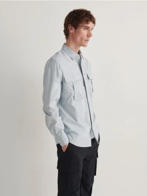 Zdjęcie produktu Reserved - Bawełniana koszula regular fit - jasnoniebieski
