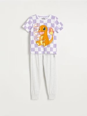 Zdjęcie produktu Reserved - Bawełniana piżama Pokémon - jasnoszary
