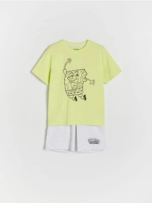 Zdjęcie produktu Reserved - Bawełniana piżama SpongeBob - zielony