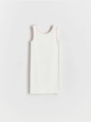 Zdjęcie produktu Reserved - Bawełniana sukienka - złamana biel