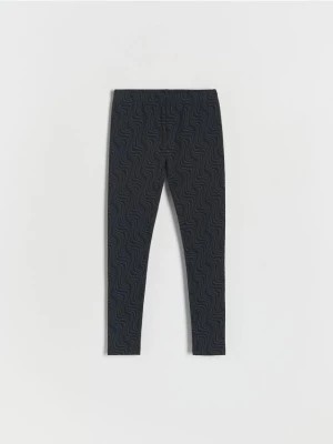 Zdjęcie produktu Reserved - Bawełniane legginsy - czarny
